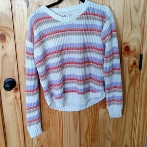 Multicolor knit sweater